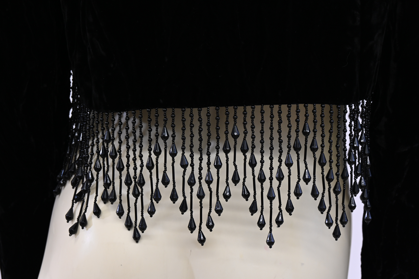 Vintage Velvet Beaded Evening Jacket