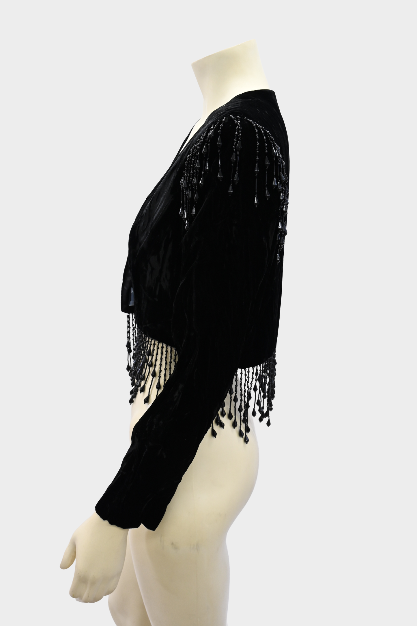 Vintage Velvet Beaded Evening Jacket