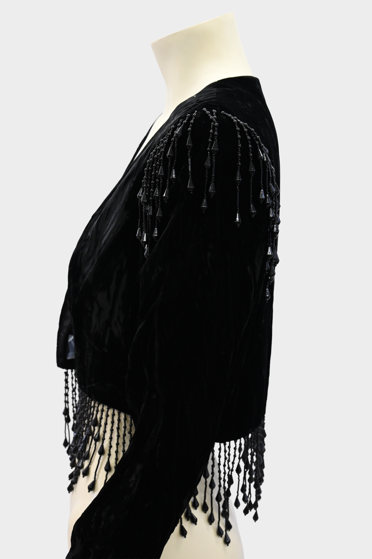 Vintage Velvet Beaded Evening Jacket