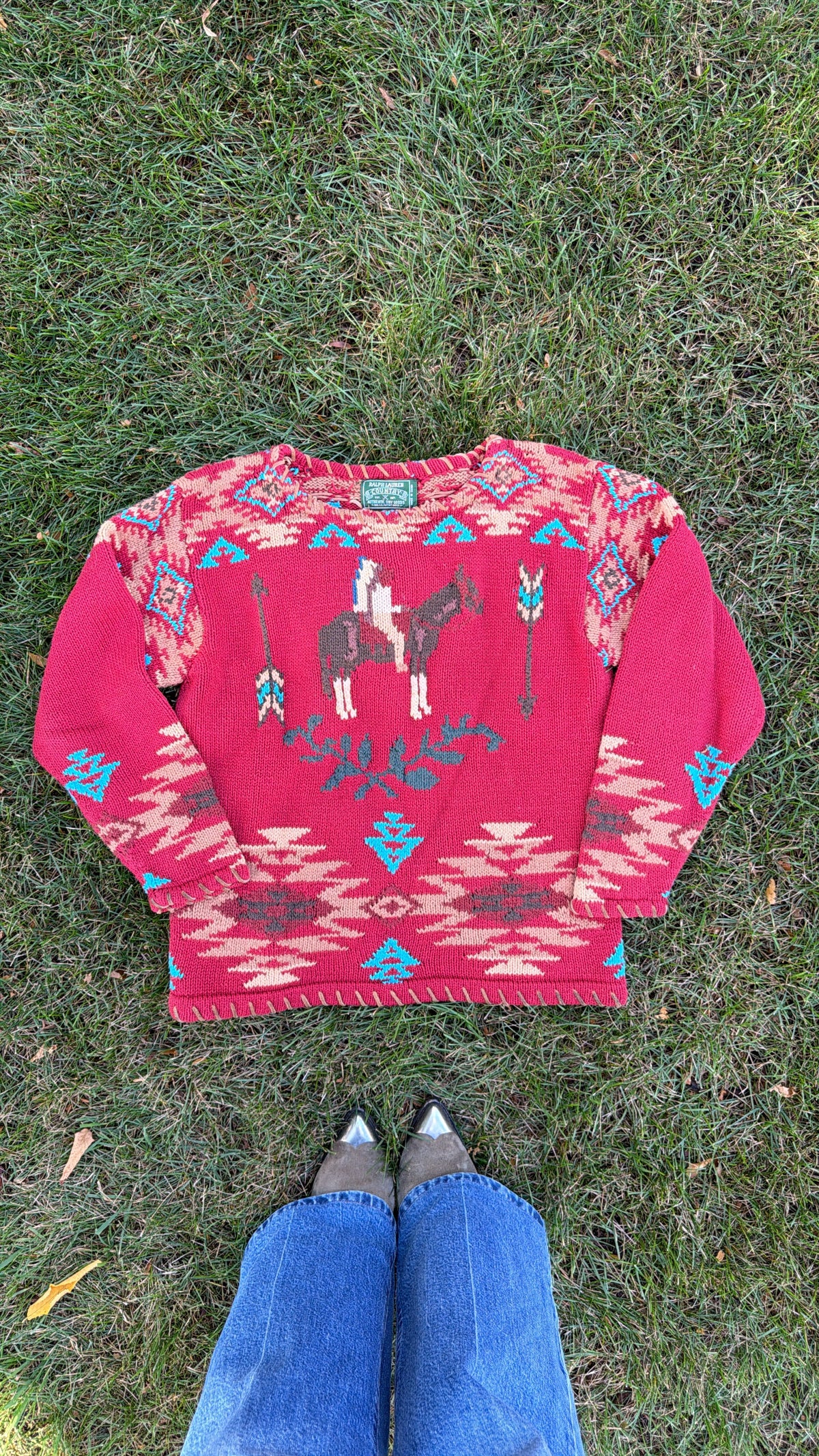 Ralph Lauren Country Western Sweater Rare