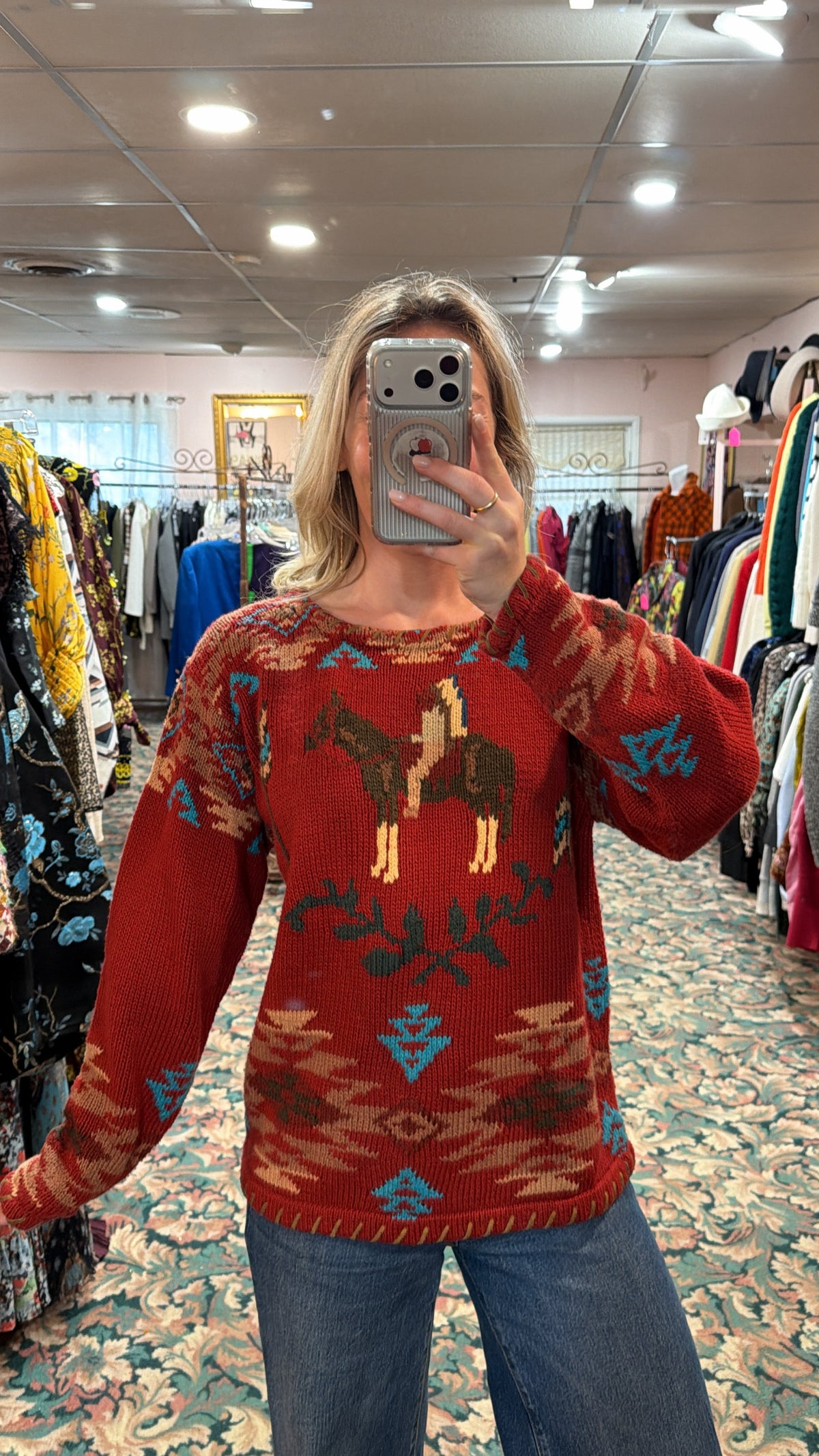 Ralph Lauren Country Western Sweater Rare