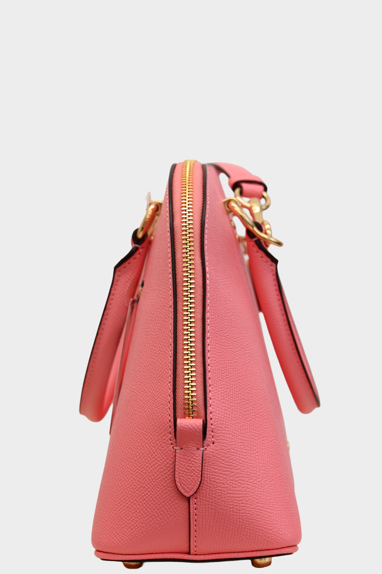 Coach Katy Satchel Crossbody Pink Lemonade Leather