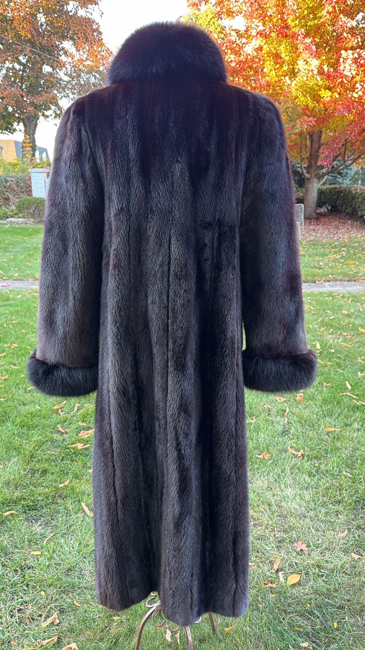 Mink & Fox Fur Reversible Fur Coat