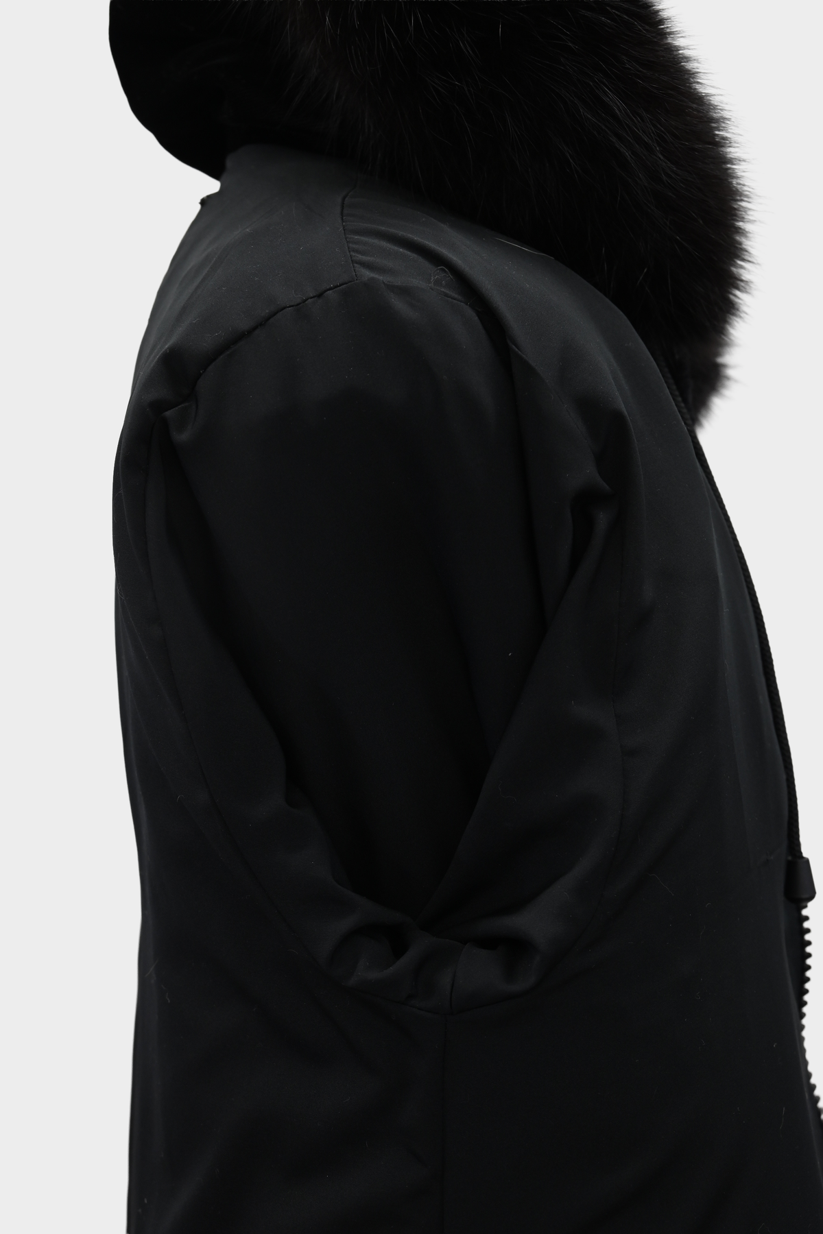 York Furrier Sheared Beaver Jacket with Fox Trim Hood