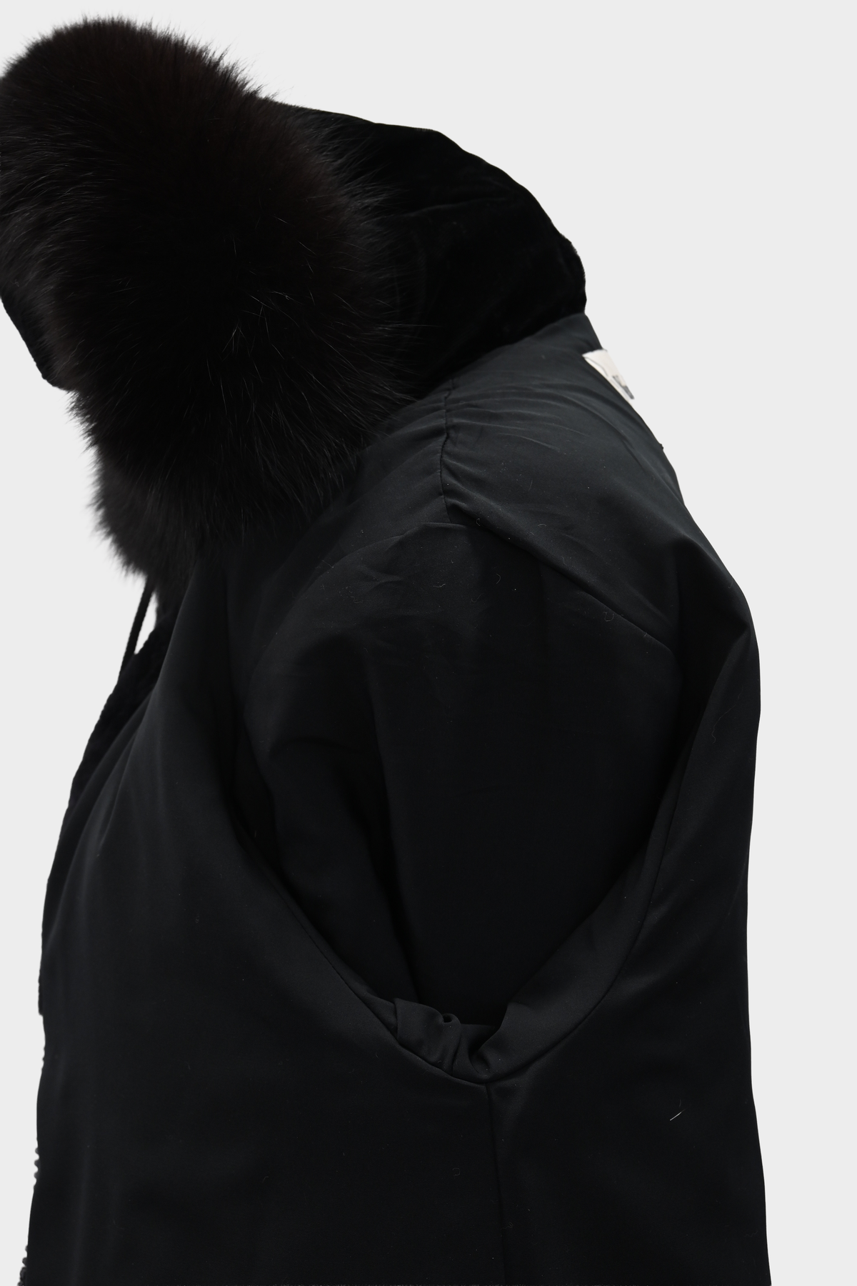 York Furrier Sheared Beaver Jacket with Fox Trim Hood