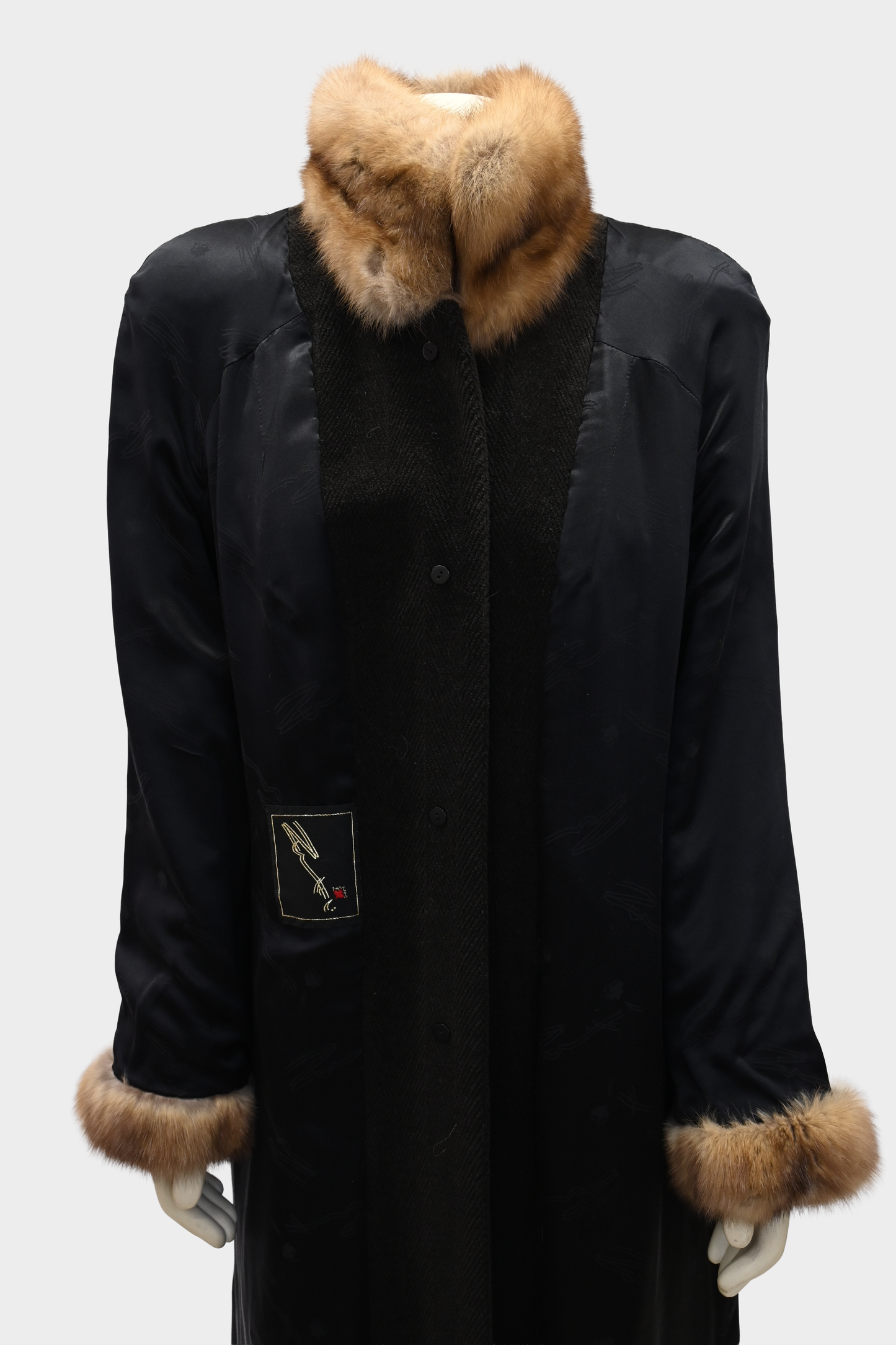 Zuki Sable & Wool Fur Coat