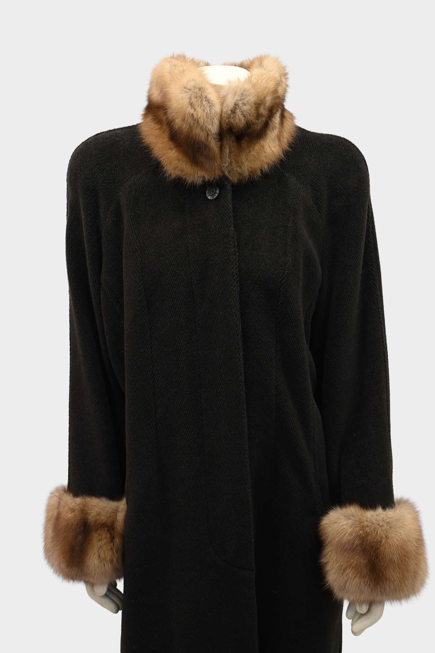 Zuki Sable & Wool Fur Coat