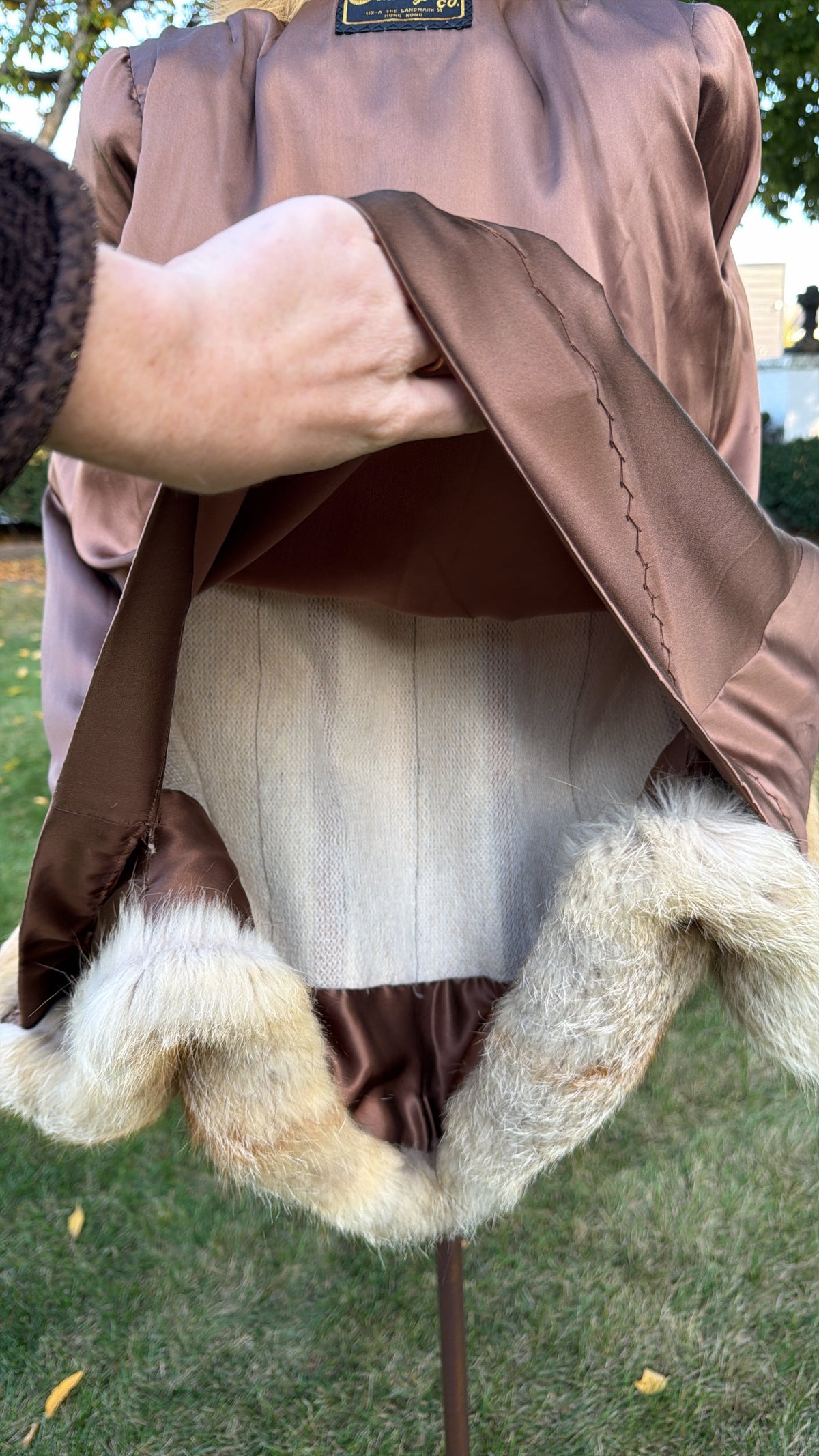 Red Cross Fox Fur Jacket