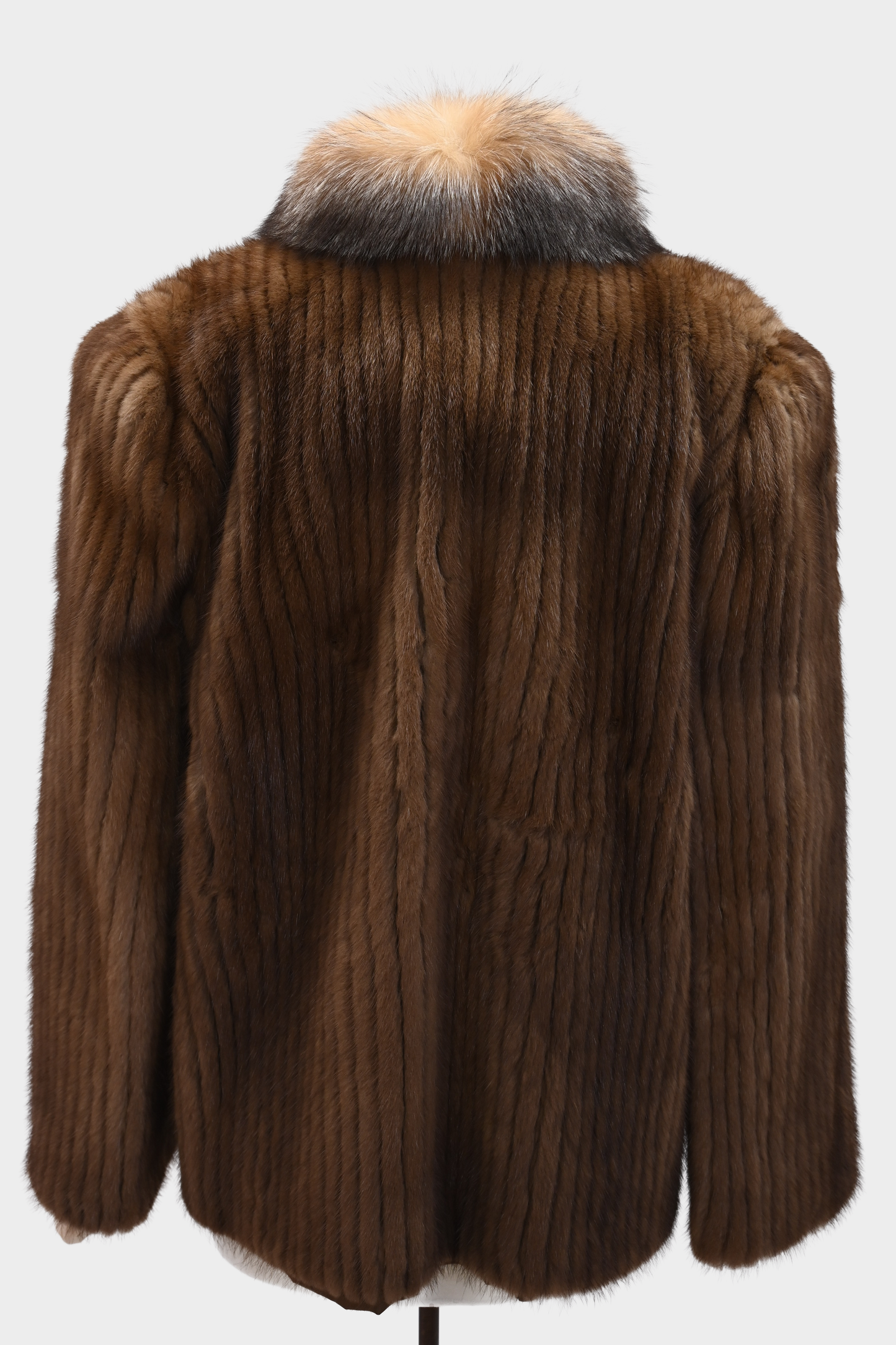 Mink and Crystal Fox Fur Jacket