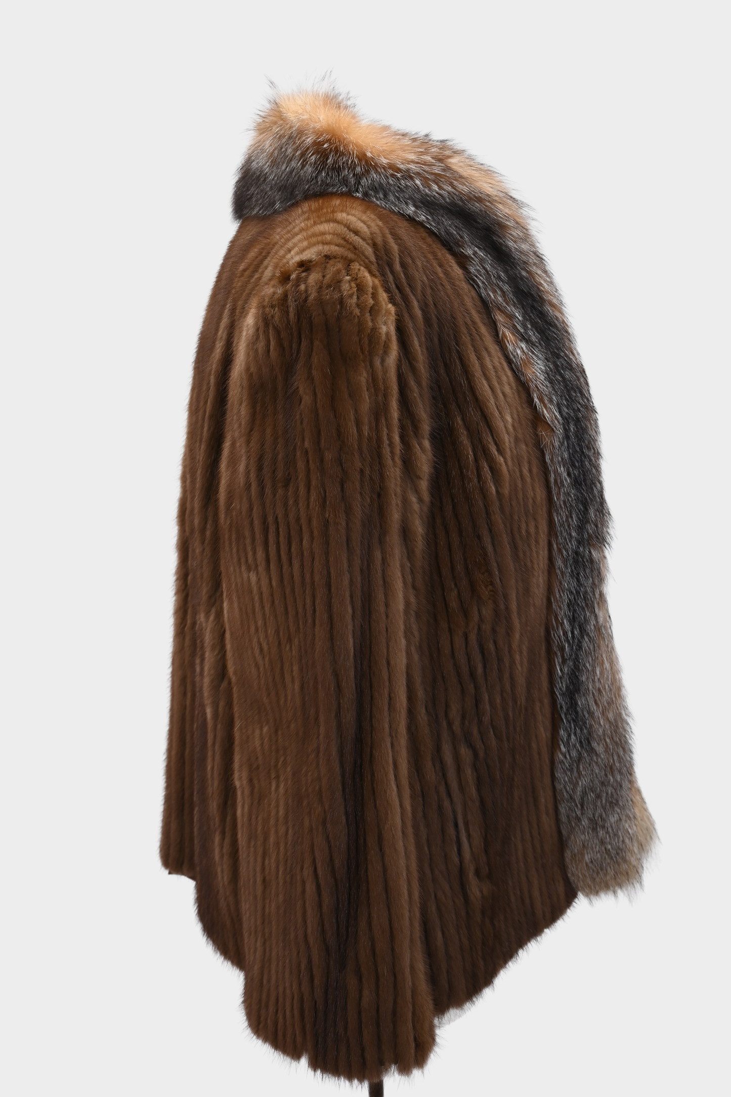 Mink and Crystal Fox Fur Jacket