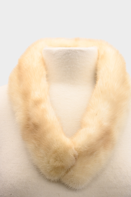 Vintage Champagne Mink Fur Collar