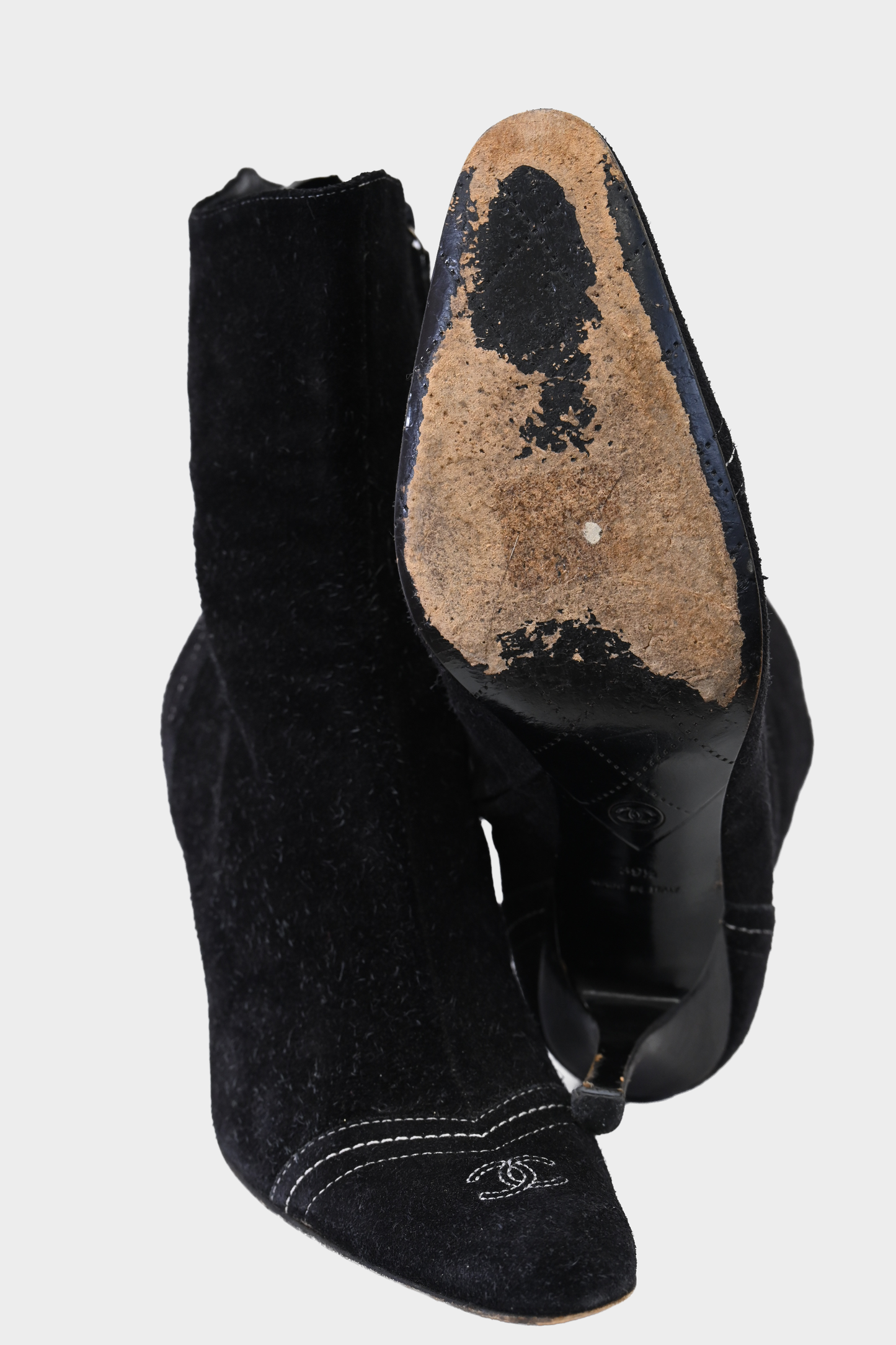 Chanel Suede Booties