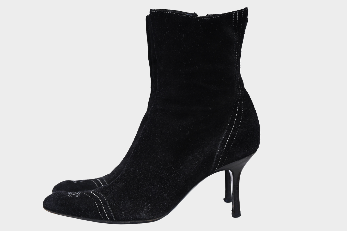 Chanel Suede Booties
