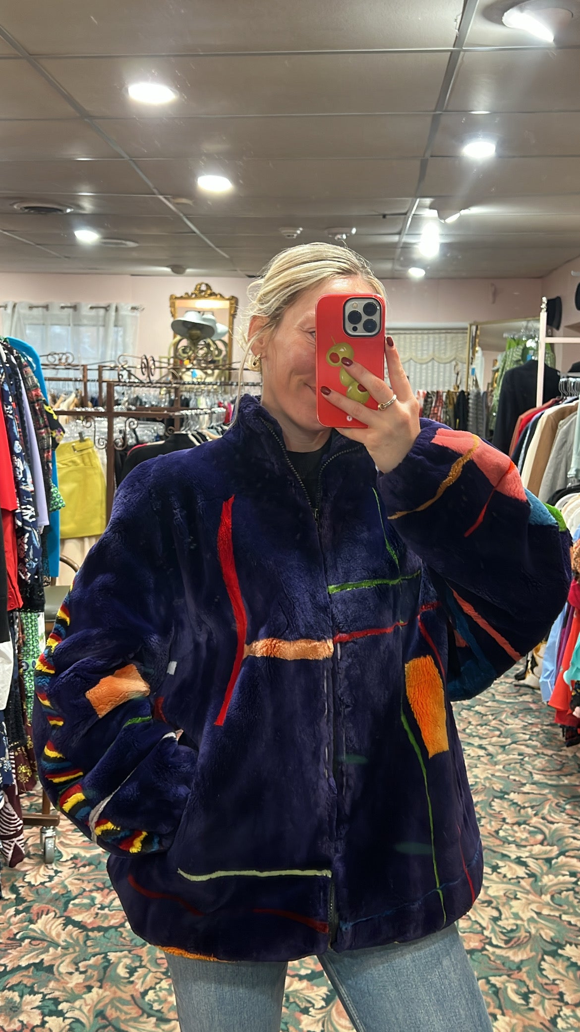 Zuki Sheared Beaver Bomber Jacket