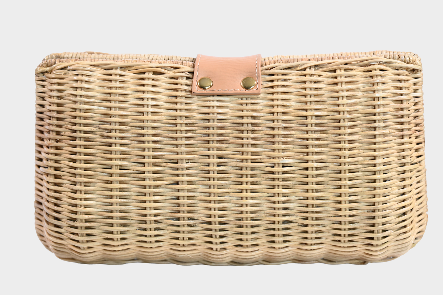 KAYU Kaine Handwoven Wicker Crossbody Clutch NWT