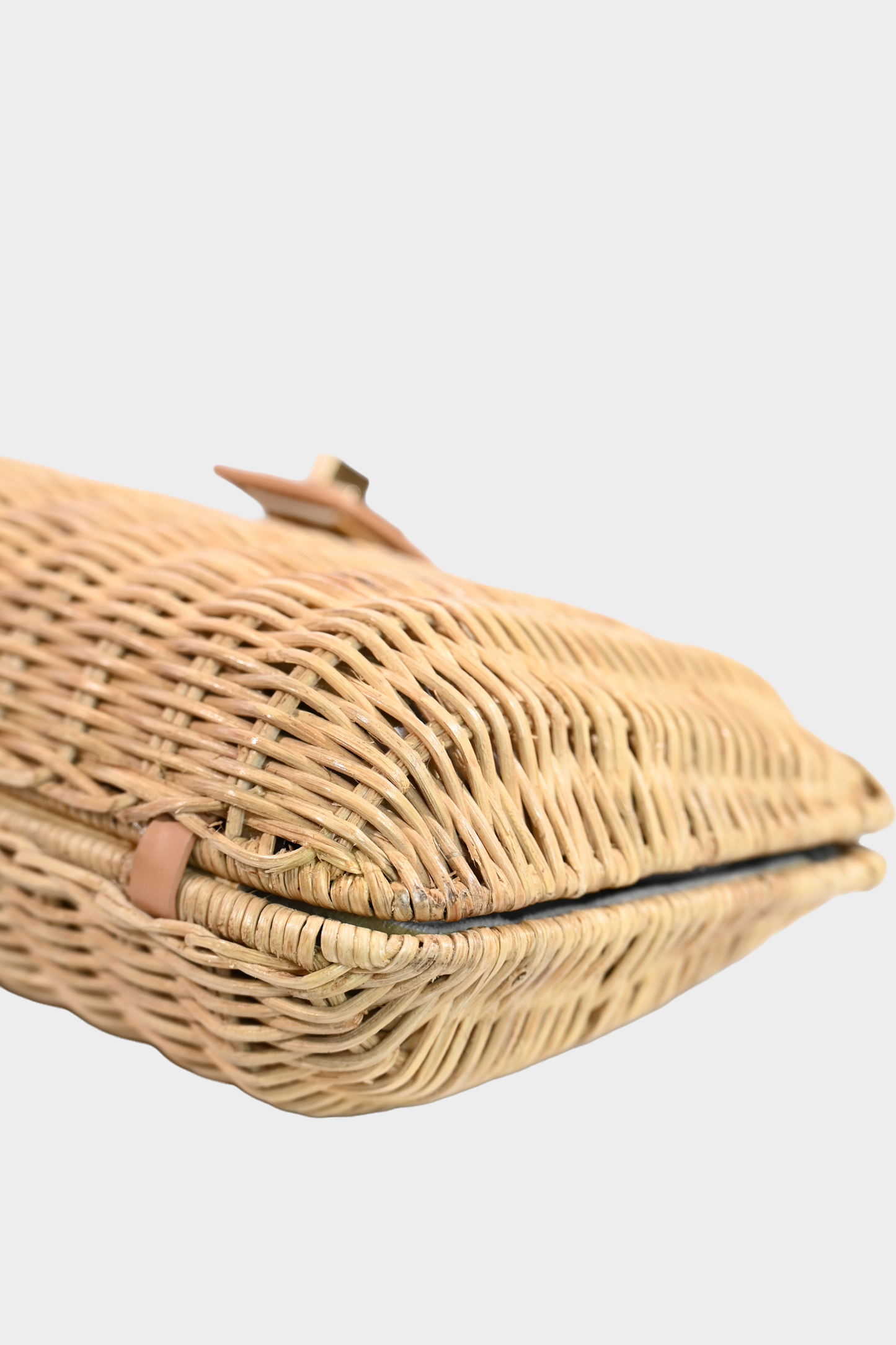 KAYU Kaine Handwoven Wicker Crossbody Clutch NWT