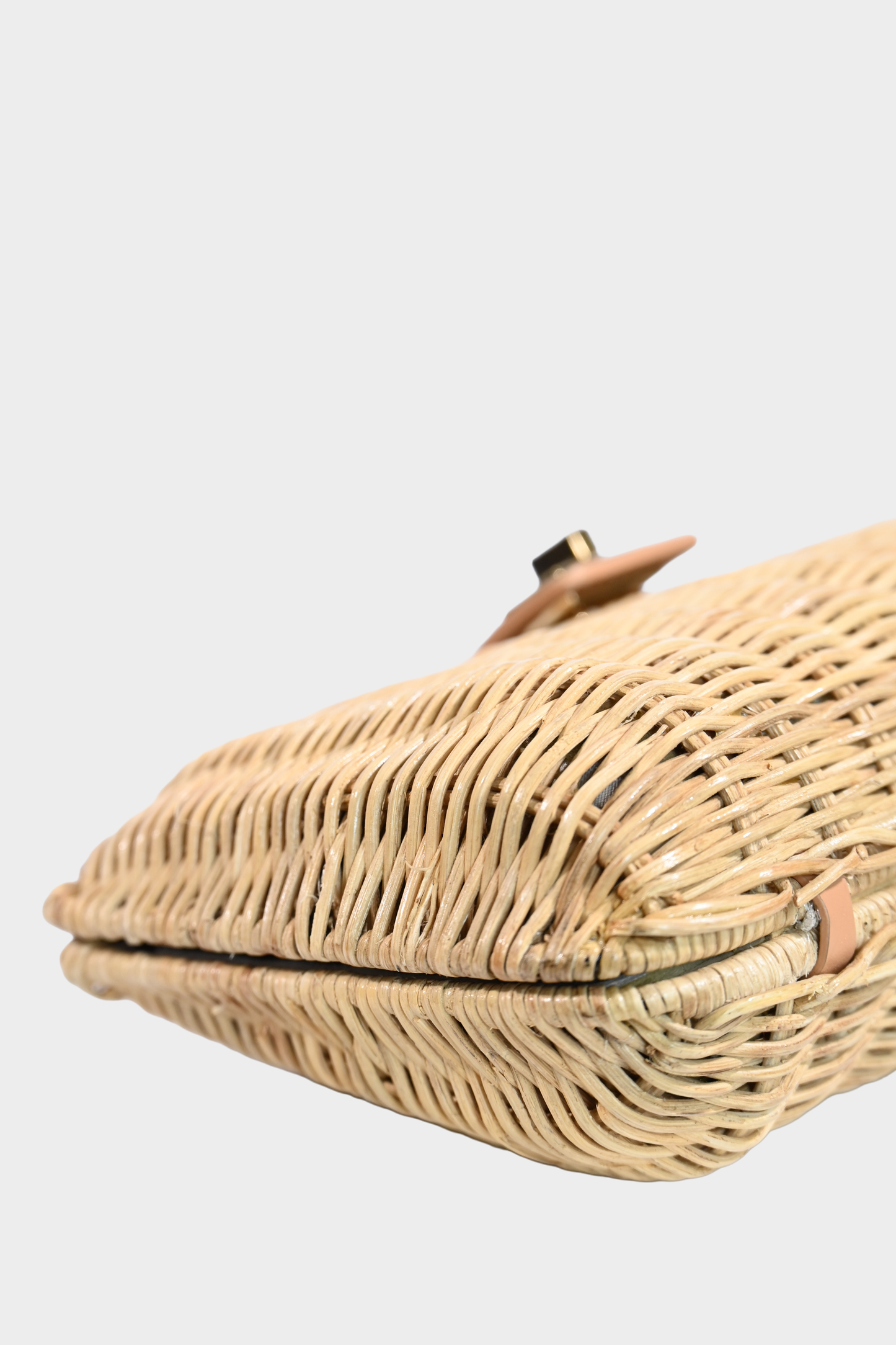 KAYU Kaine Handwoven Wicker Crossbody Clutch NWT