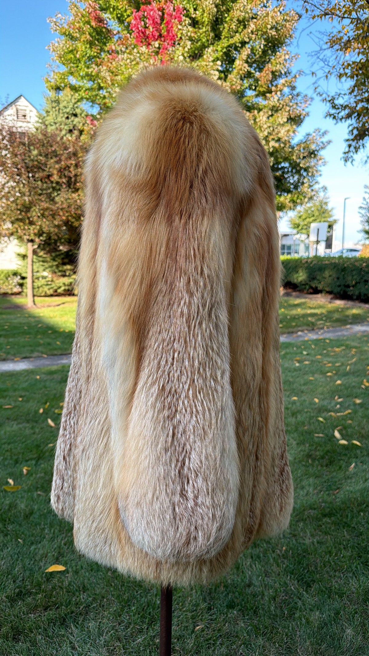 Red Cross Fox Fur Jacket
