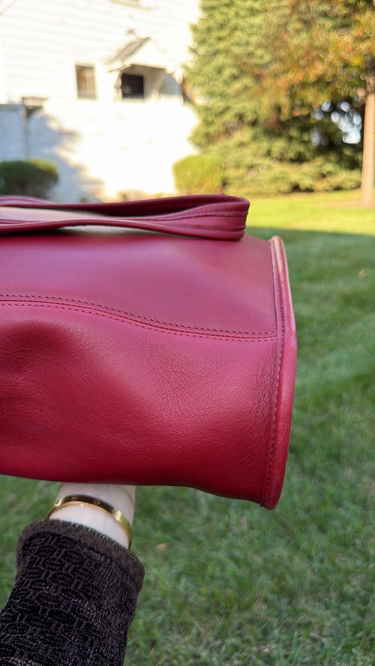 Vintage Coach Legacy Slim Duffle 9060 Leather Shoulder Bag