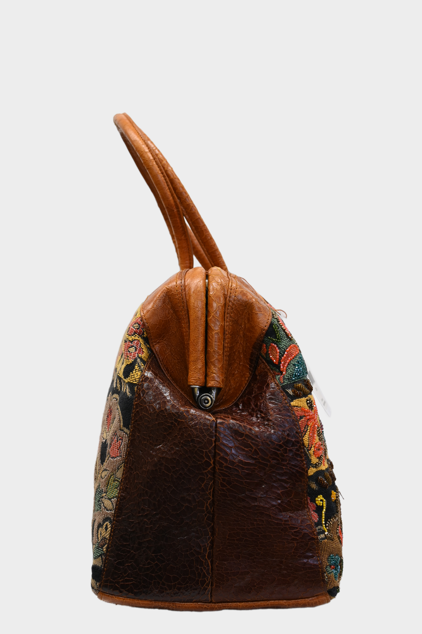 Isabella Fiore Beaded Patchwork Handbag NWT