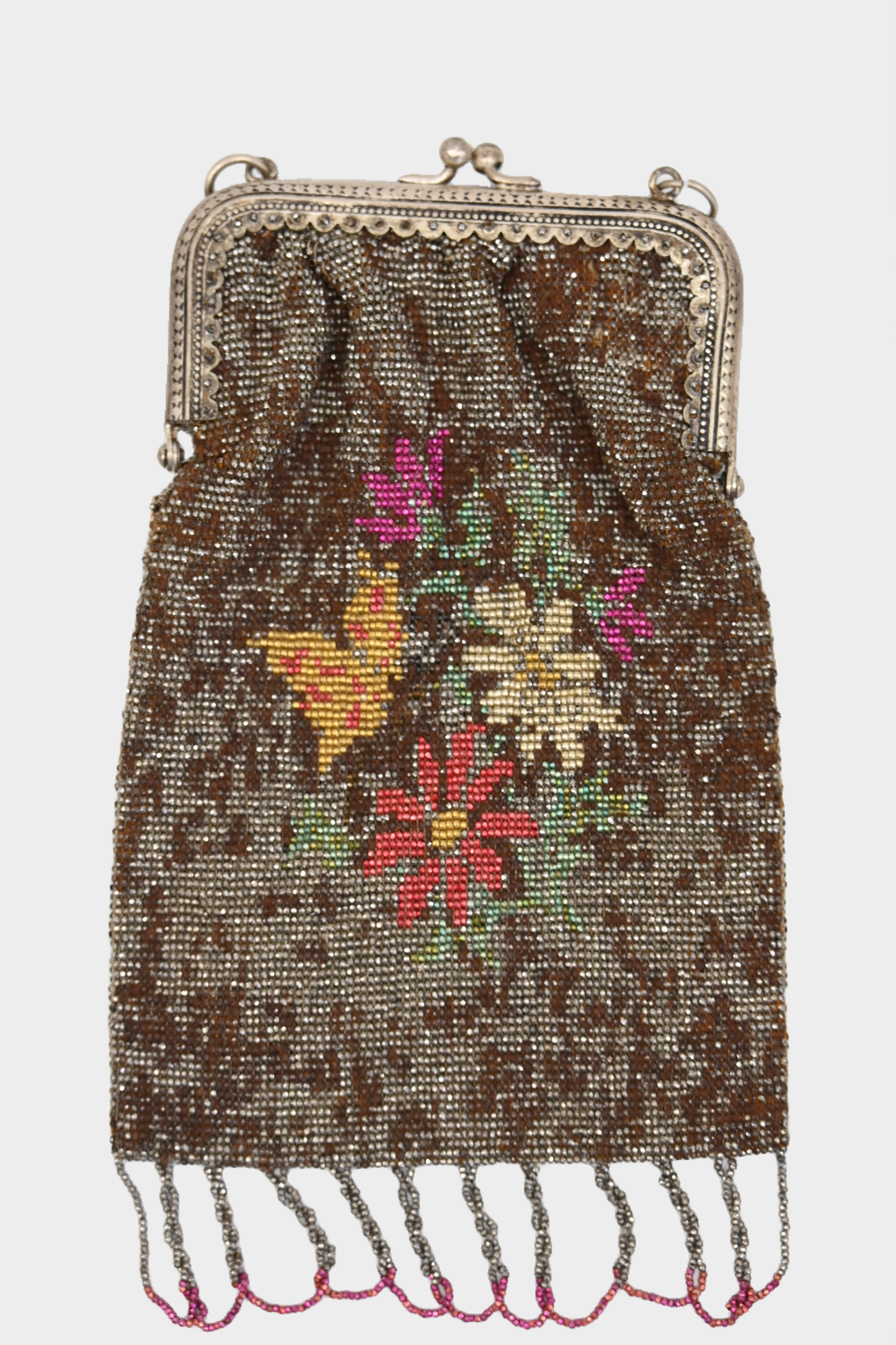 1920s Metal Mesh Evening Bag Vintage