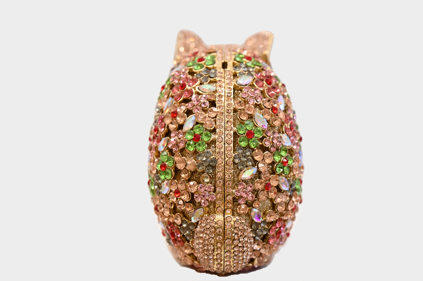 Crystal Embellished Bunny Minaudière Clutch