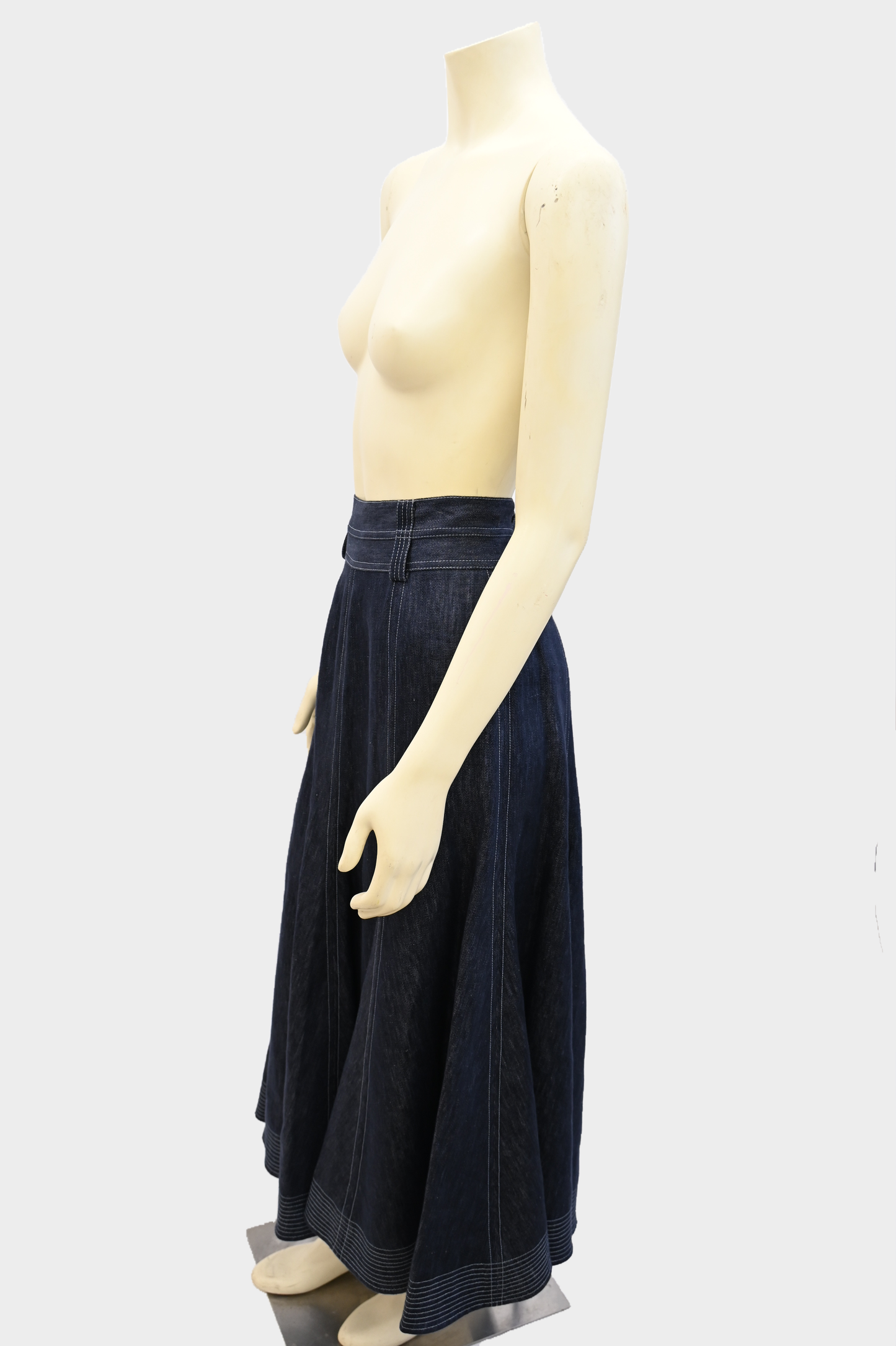 Gabriela Hearst Linen Midi Skirt