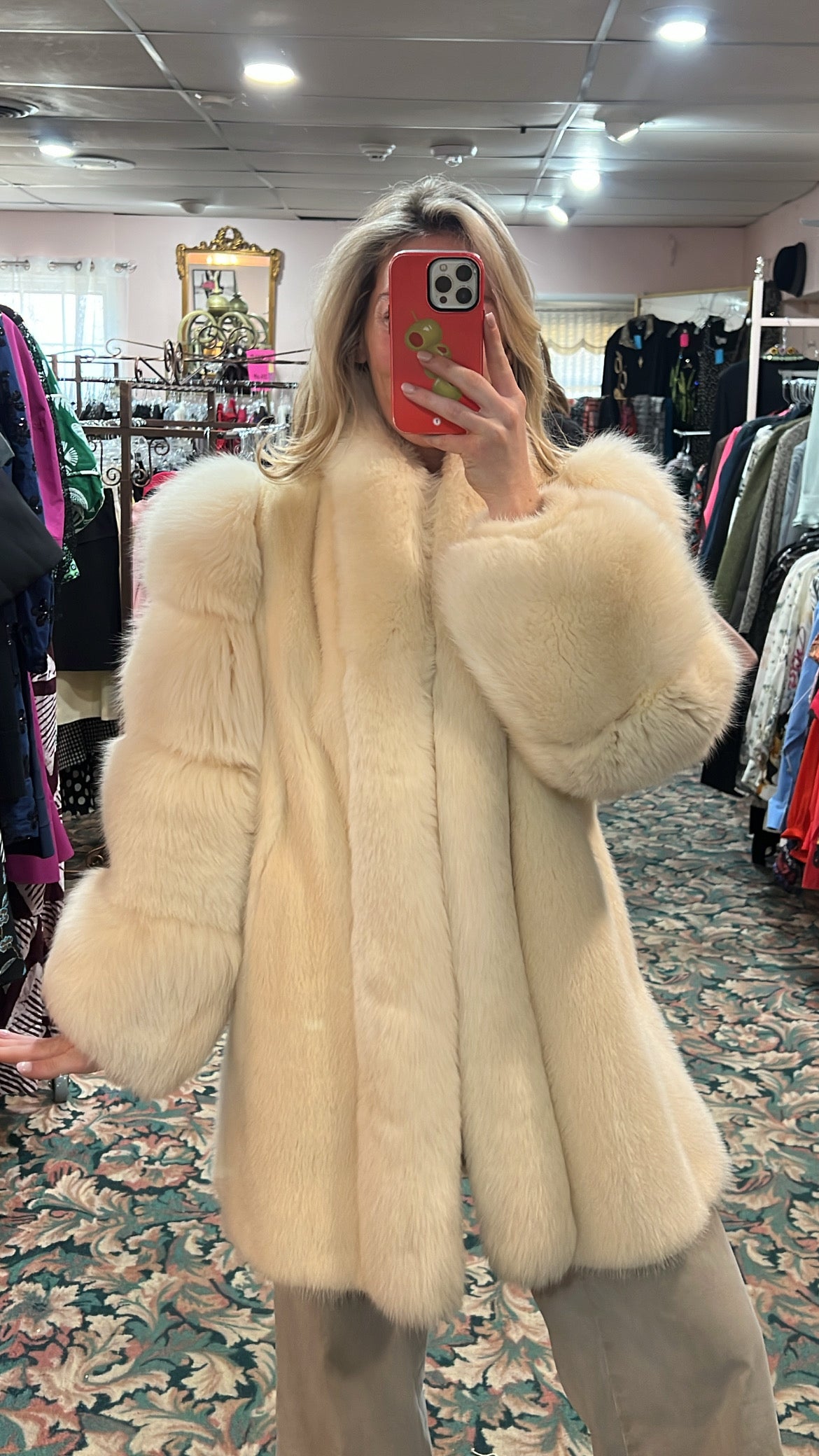 Evans Mink and Fox Fur Jacket