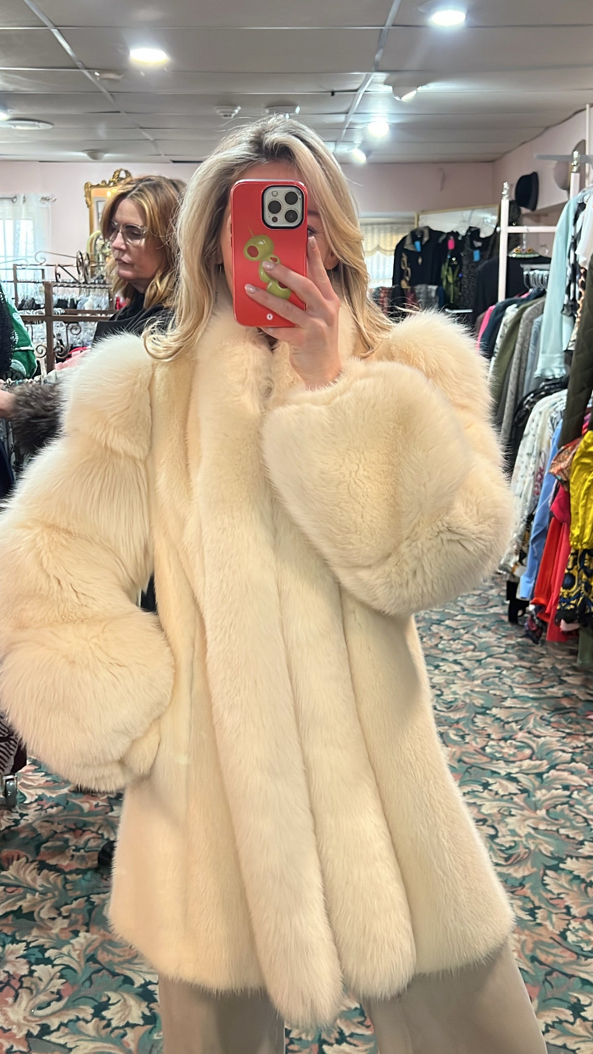 Evans Mink and Fox Fur Jacket