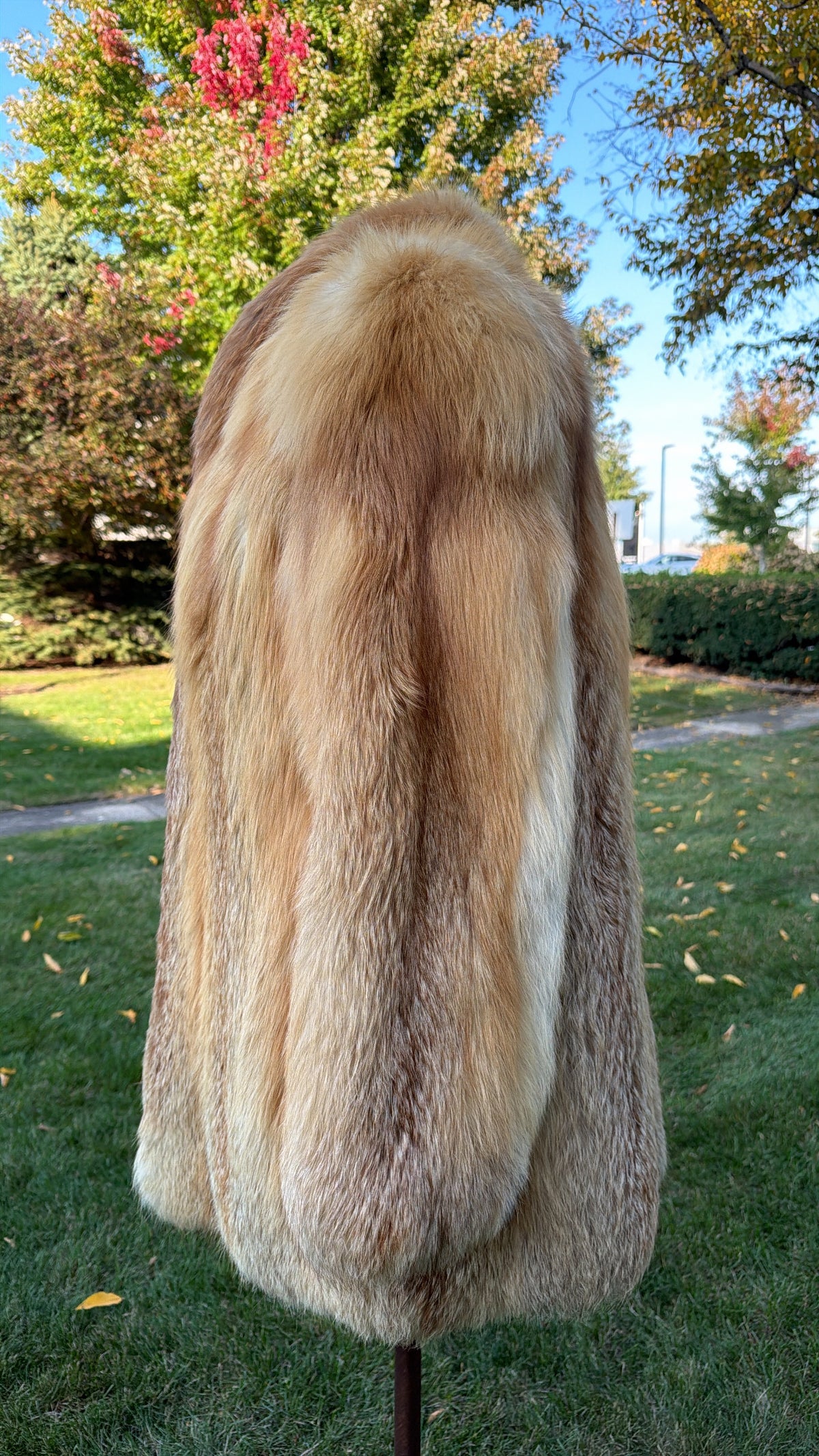 Red Cross Fox Fur Jacket
