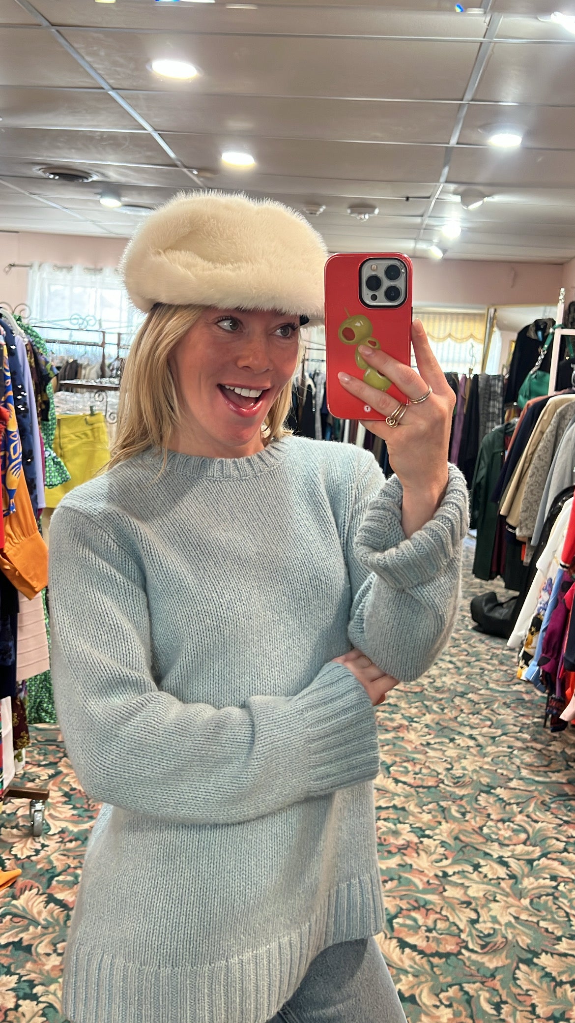 Burberry Prorsum Mink Hat