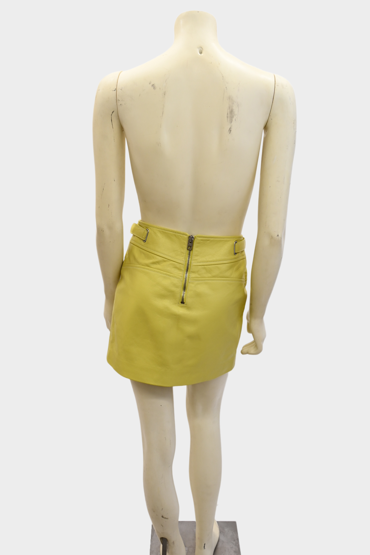 Coach Calf Leather Mini Skirt, NWT