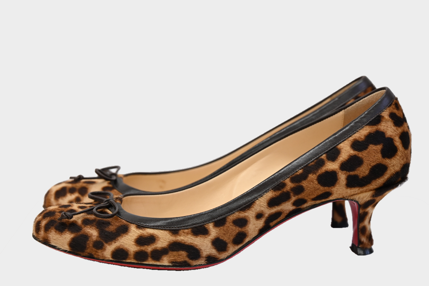 Christian Louboutin Leopard Pony Hair Heels