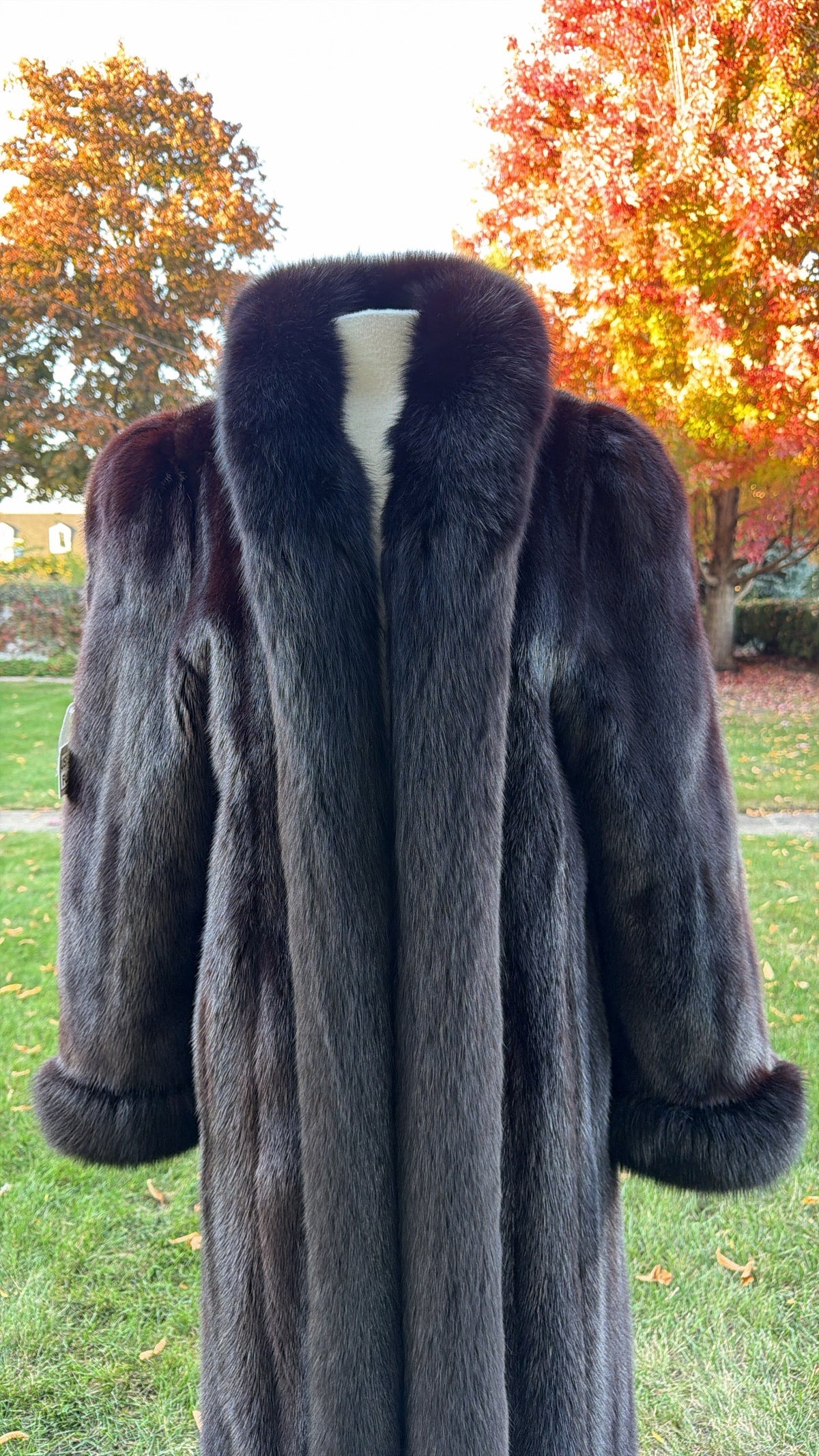 Mink & Fox Fur Reversible Fur Coat