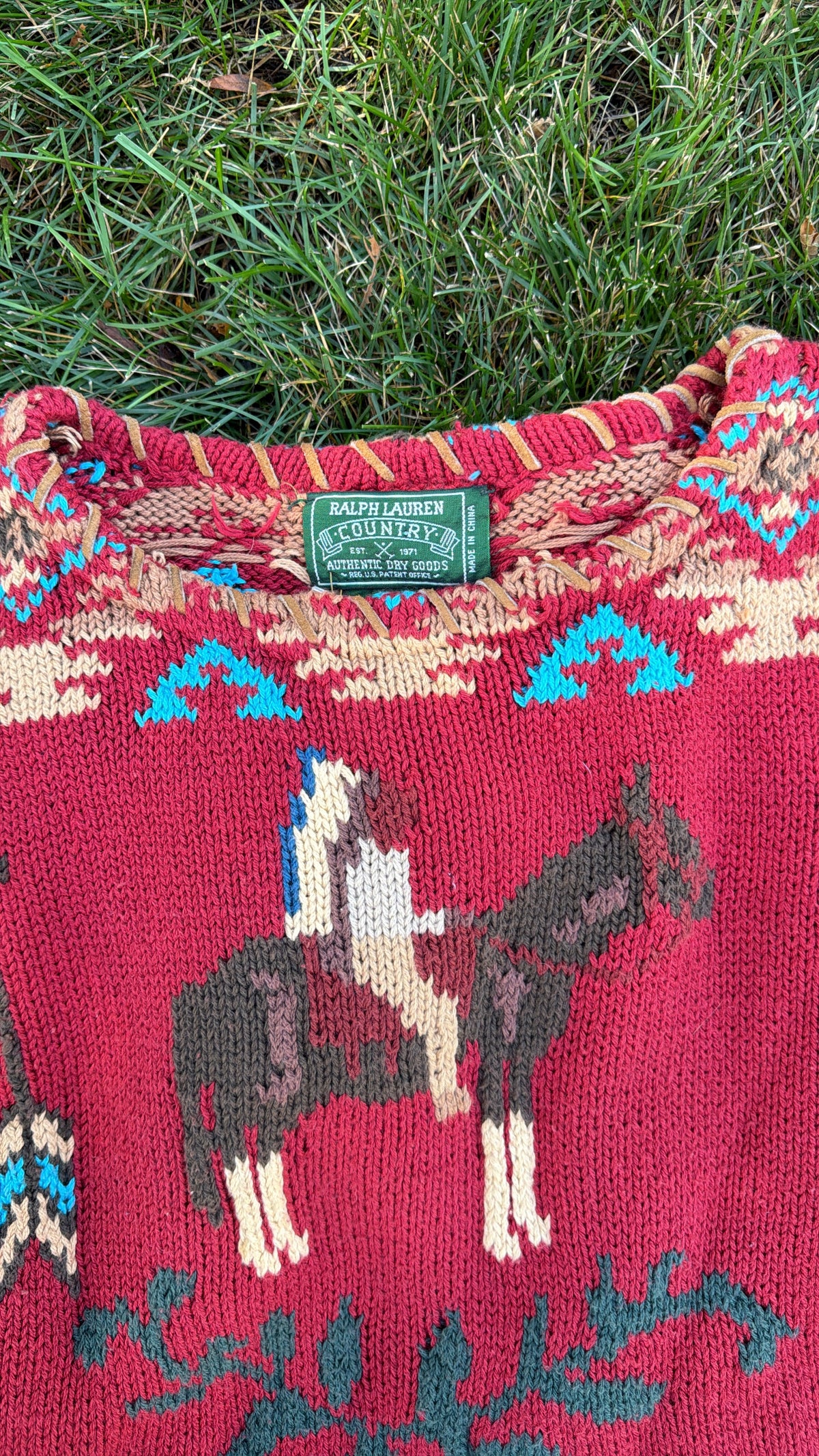 Ralph Lauren Country Western Sweater Rare