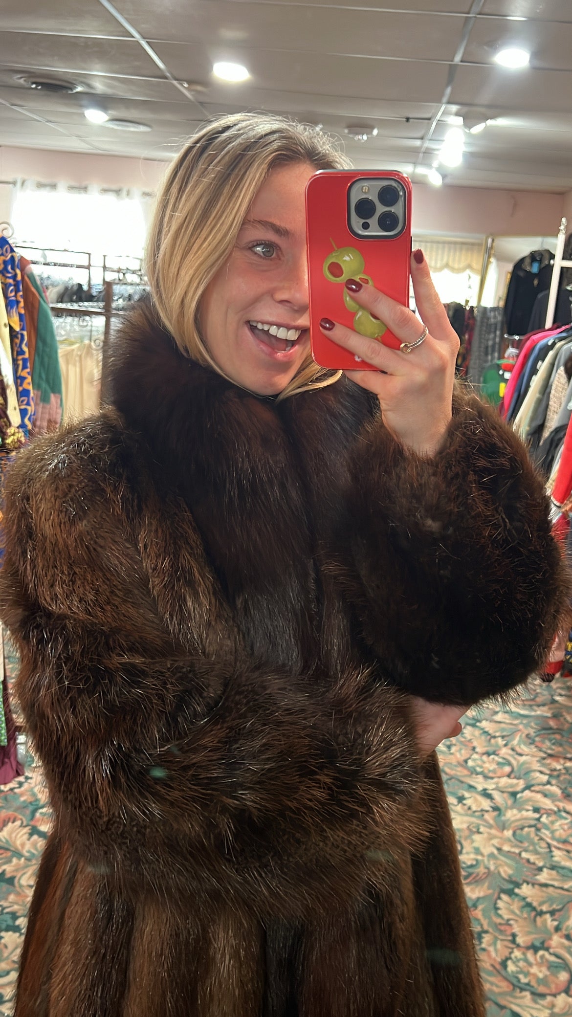 Beaver and Fox Fur Coat