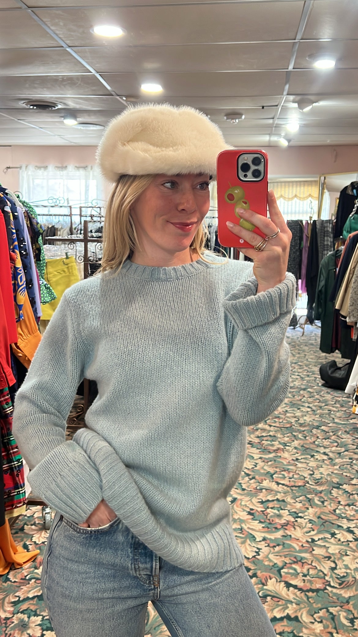 Burberry Prorsum Mink Hat