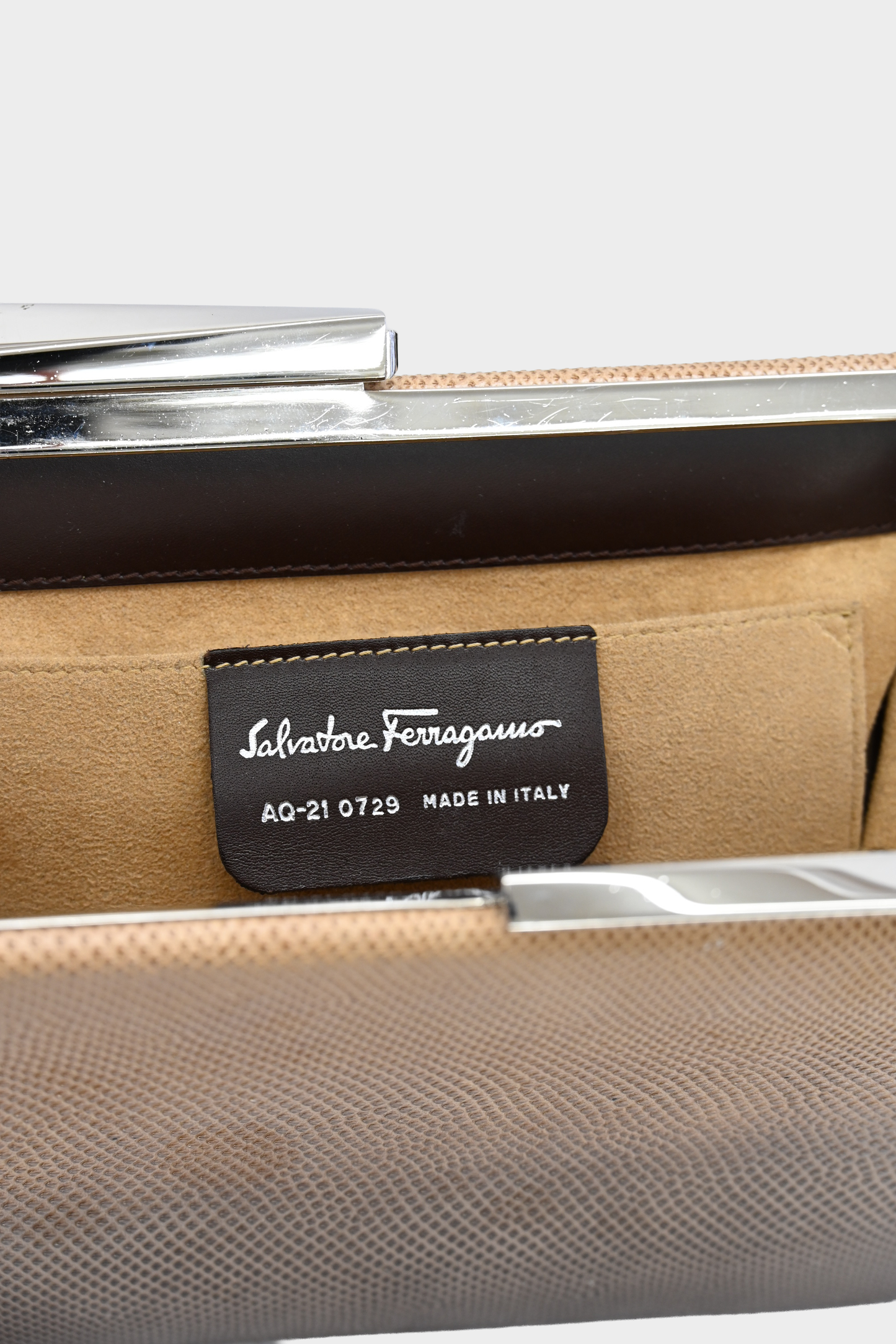 Salvatore Ferragamo Lizard Clutch Crossbody Bag Vintage
