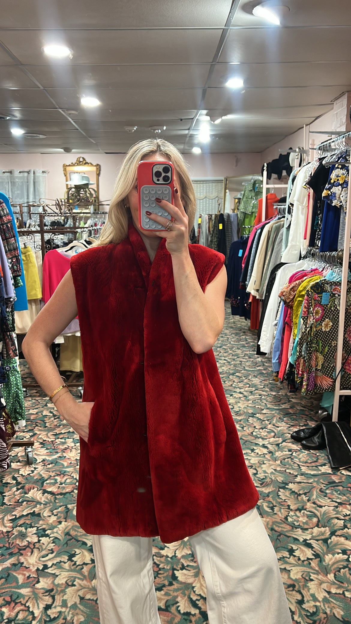 Sheared Beaver Fur Vest