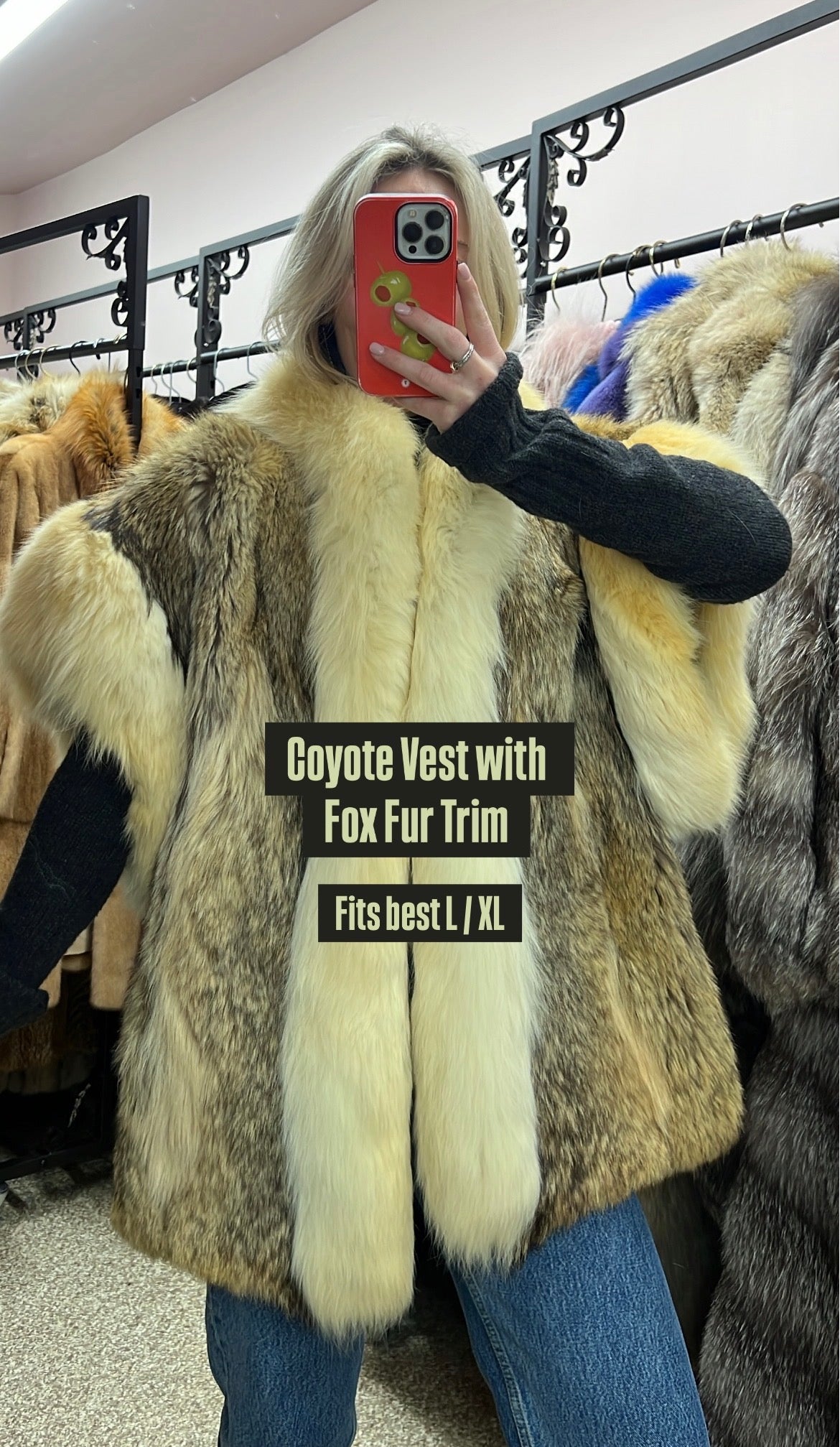 Coyote and Fox Fur Vest
