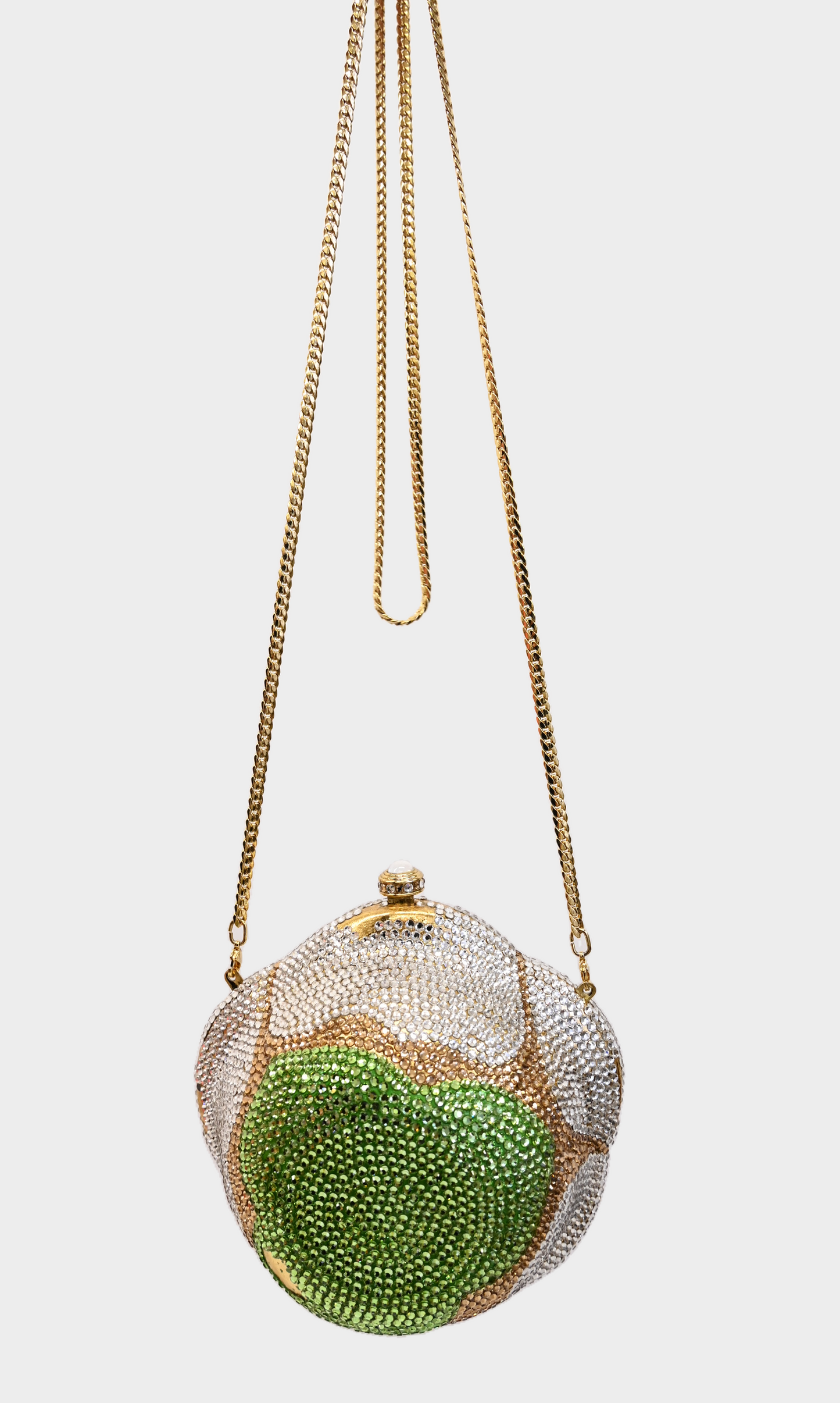 Unsigned Crystal Rose Minaudière Evening Bag