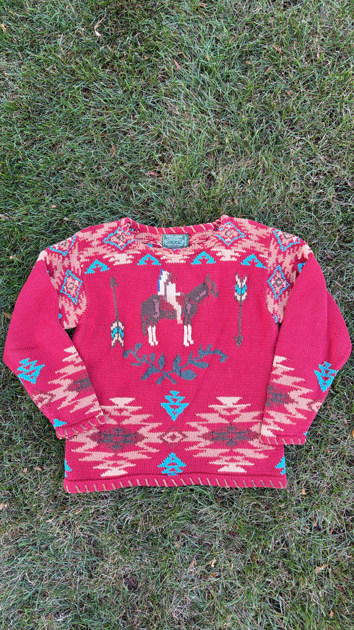 Ralph Lauren Country Western Sweater Rare