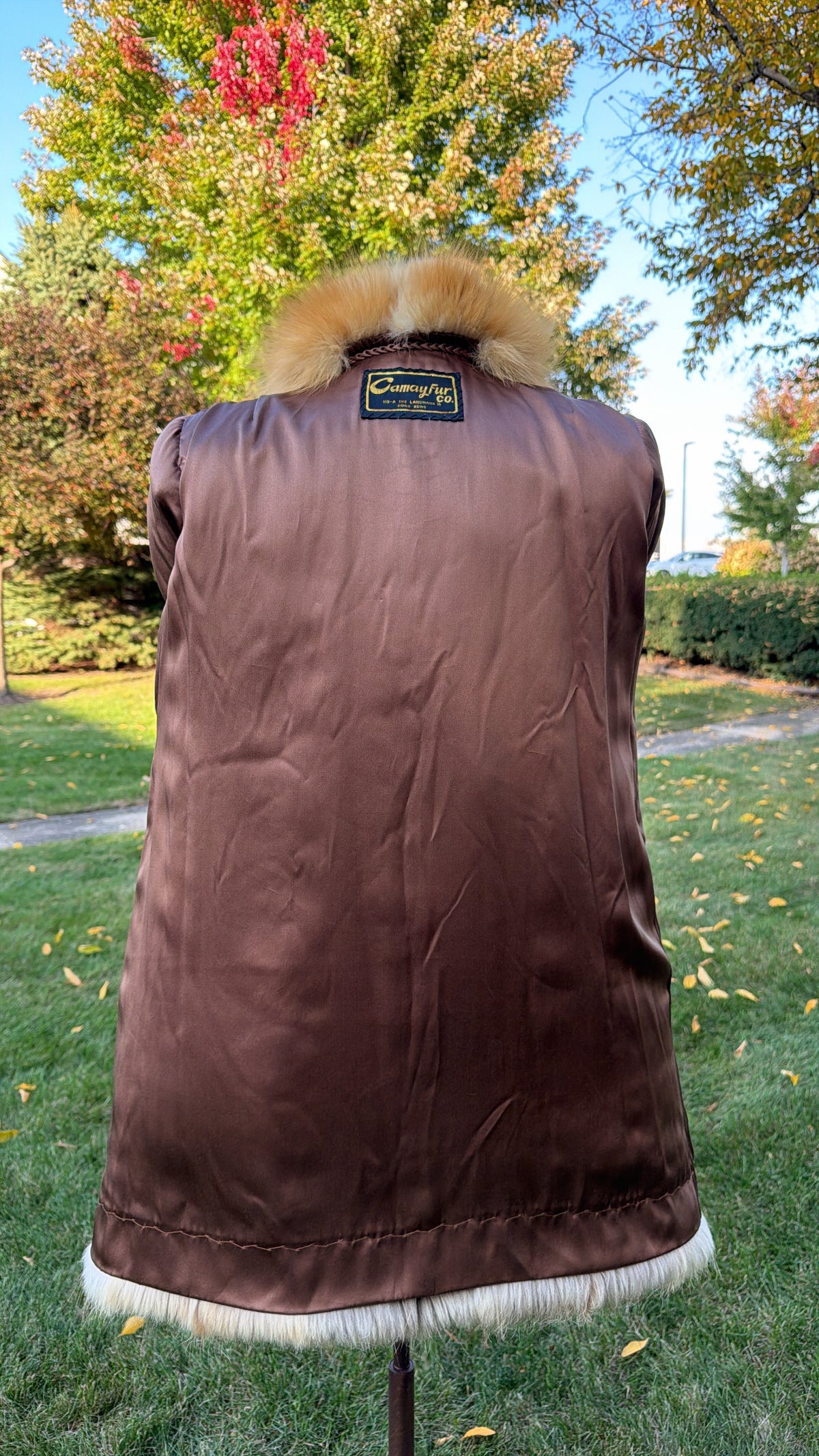 Red Cross Fox Fur Jacket