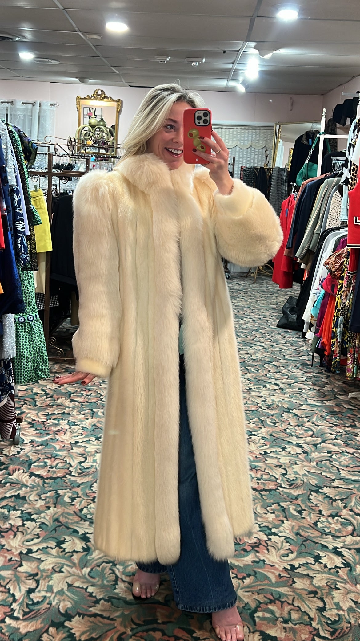 Mink and Fox Fur Coat