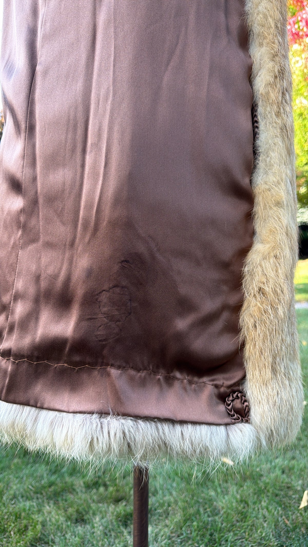 Red Cross Fox Fur Jacket