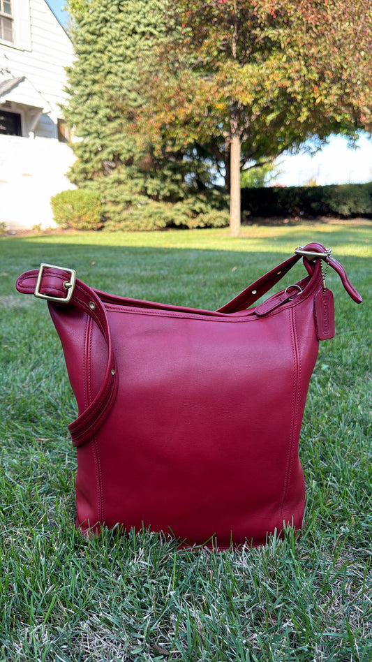Vintage Coach Legacy Slim Duffle 9060 Leather Shoulder Bag