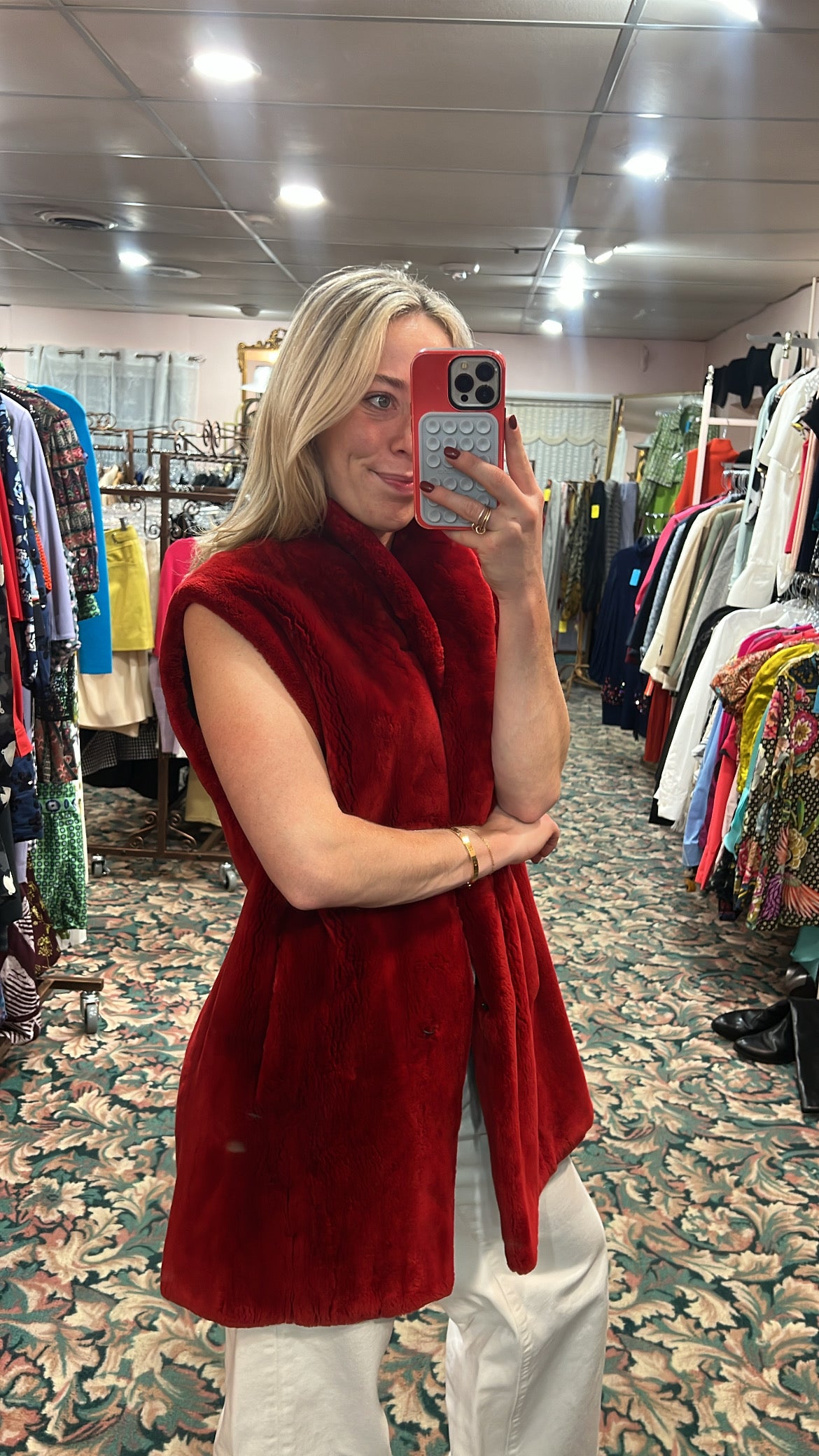 Sheared Beaver Fur Vest