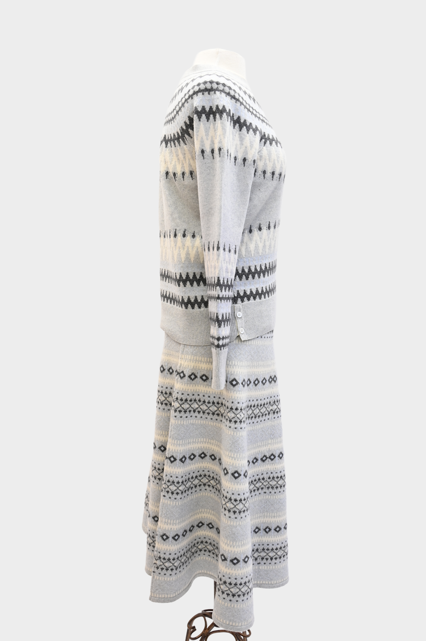 Adam Lippes Fair Isle Knit Sweater Set