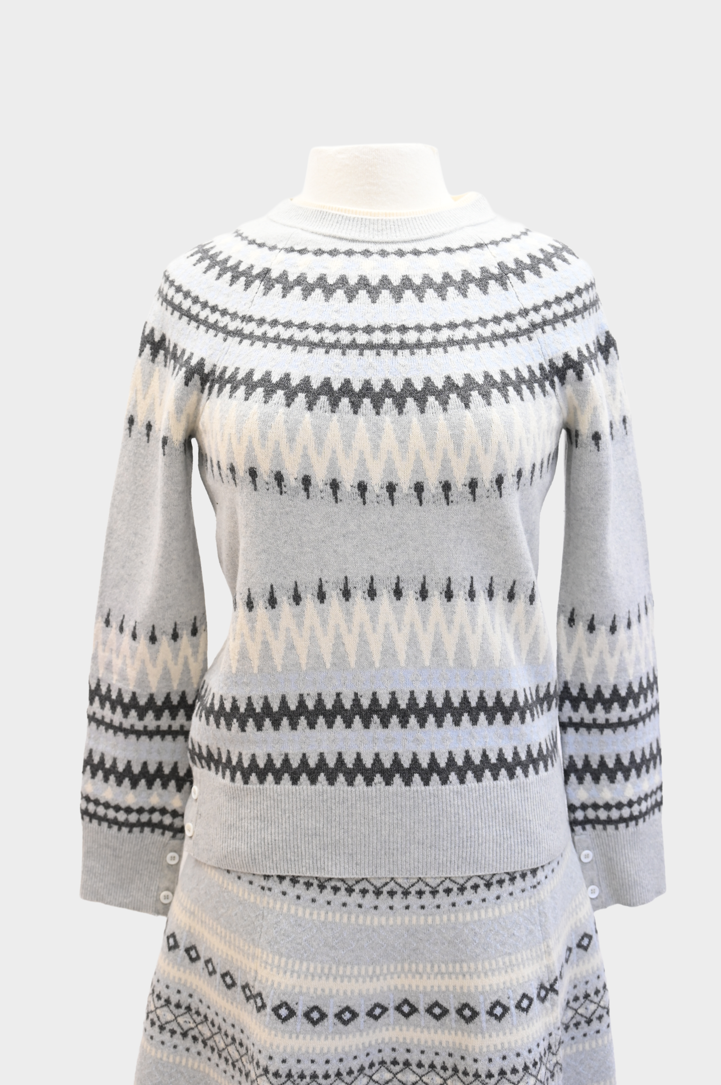 Adam Lippes Fair Isle Knit Sweater Set