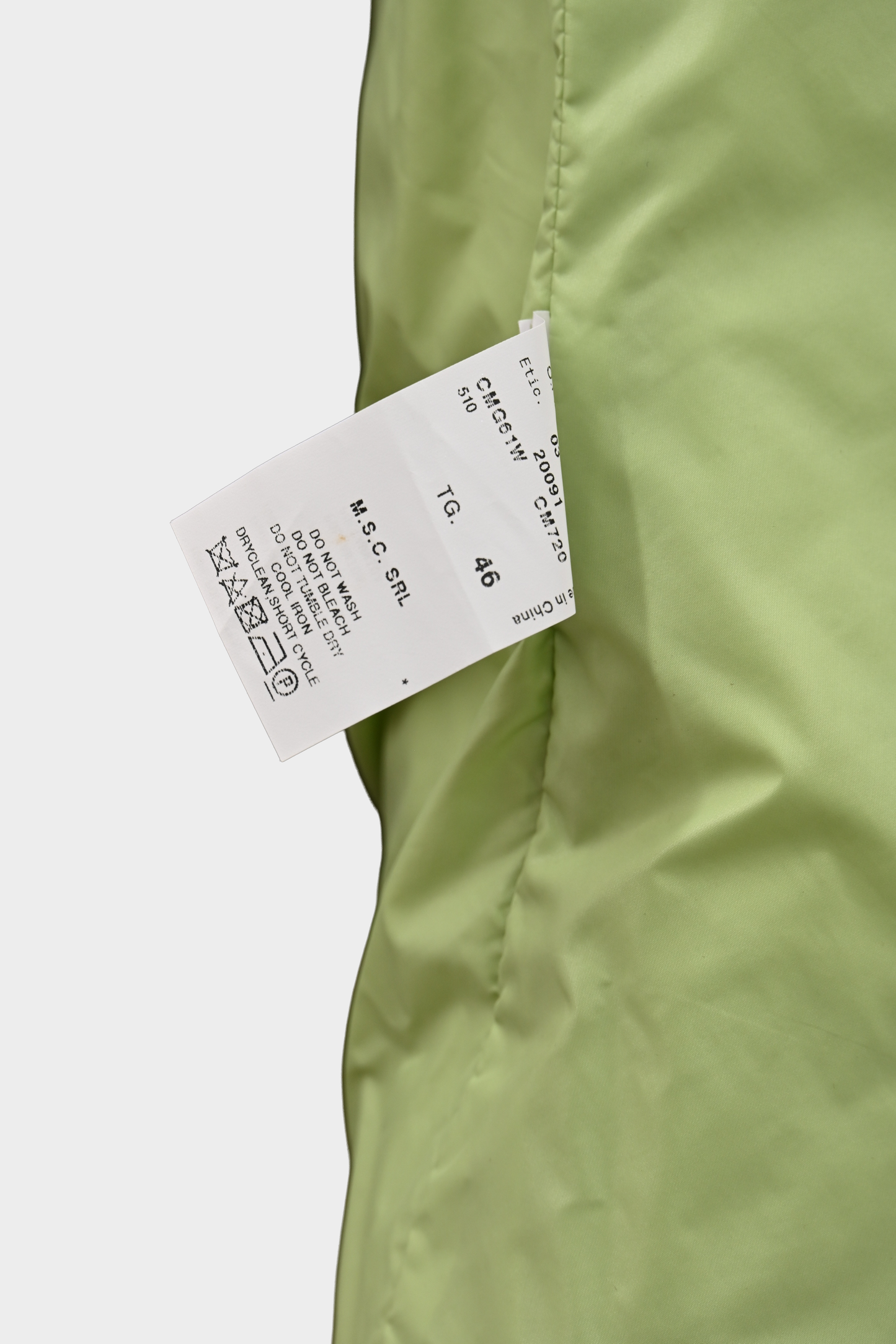 Armani Collezioni Chartreuse Lightweight Jacket